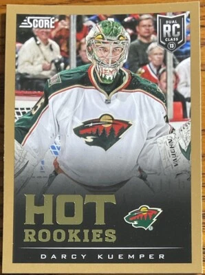 2013-14 Score Gold Hot Rookies Darcy Kuemper #601 Minnesota Wild - Image 1 of 2