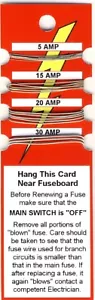 FUSE WIRE CARD - 5 AMP 15 AMP 20 AMP 30 AMP - FREE POSTAGE - Picture 1 of 1