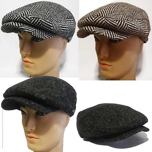 Nueva gorra Gatsby Newsboy sombrero hiedra espina de arenque golf conducción taxista plano pico de pato - Imagen 1 de 2