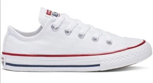 CONVERSE ALL STAR CHUCK TAYLOR SNEAKERS BASSA BIMBO/A 3J256C BIANCO - Picture 1 of 5