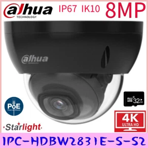 Dahua IPC-HDBW2831E-S-S2 8MP Lite IR Fixed-focal Dome Network POE Camera IP67 - Picture 1 of 20