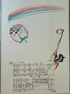 Giosetta Fioroni Sylvano Bussotti serigrafia 50x70 numerata e firmata a mano. - Foto 1 di 3