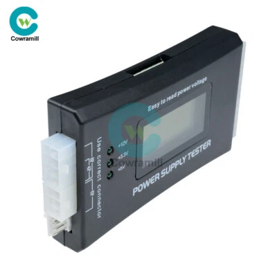 Digital LCD PC Computer PC Power Supply Tester 20/24 Pin SATA HDD Testers - Image 1 of 4
