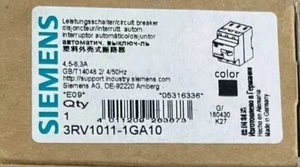 1 pieza nuevo Siemens 3RV1011-1GA10 3RV1 011-1GA10 entrega rápida - Imagen 1 de 3
