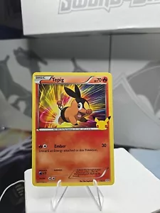 Pokémonkarte Tepig 13/25 Non Holo Mcdonalds 25th Anniversary Nr Neuwertig - Bild 1 von 2