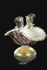 Candlesticks Murano Glass With Gold 24 Sculpture Coppa Candeliere Moor 2 Candles