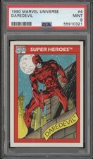 1990 MARVEL UNIVERSE #4 DAREDEVIL PSA 9