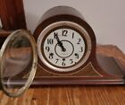 Mantle Clock.  Untested  Pendulum Moves Freely And Comes With A Key