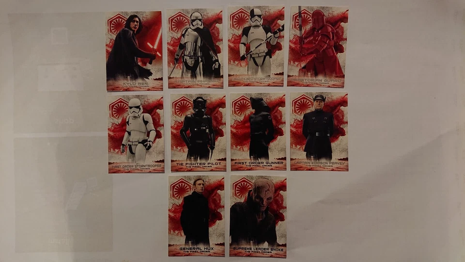 Topps Star Wars 2018 The Last jedi series 2 Soldiers of the First Order Set 10 c - Photo 1/1