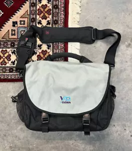 Rickshaw Bagworks Messenger Bag Laptop Duffle Grey Black VCider Made in USA - Picture 1 of 13