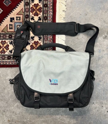 Rickshaw Bagworks Bolso Mensajero Laptop Lona Gris Negro Sidra Hecho en EE. UU. Foto 1 de 4