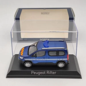 Norev 1/43 Peugeot Rifter Gendarmerie Diecast Models Car Christmas Gift Blue - Picture 1 of 7