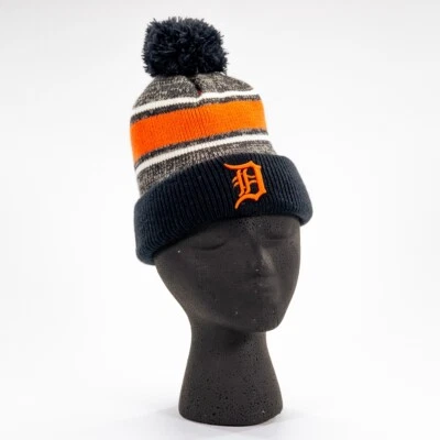 Detroit Tigers Forty Seven Brand Pom Pom Knit Hat - NOS - Image 1 of 3