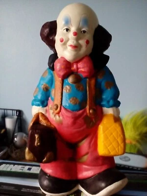 Vintage Ceramic Novelty Clown Money Box/ Coin Bank 31x14cm - Image 1 of 4