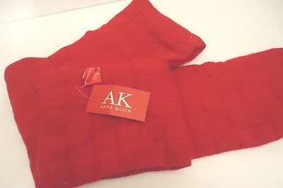 Cachecol feminino longo acolchoado Anne Klein vermelho, O/S - Imagem 1 de 3