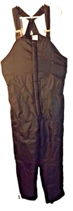 Walls Blizzard Pruf Insulated Bib Pant Mens Black Softshell Full Zip L Reg 38/40 - Picture 1 of 16