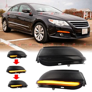 2pcsLED Dynamic Turn Signal Light Mirror Indicator For  Passat B7 CC EOS Jetta - Picture 1 of 9
