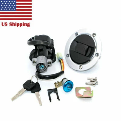Ignition Switch Fuel Gas Cap Lock Set Key For Suzuki SV650 A/S/SF 2003-2009 US Foto 1 de 4