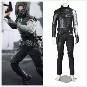 Captain America II Winter Soldier Bucky Barnes Halloween Party Cosplay - Picture 1 of 9