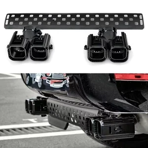 Car Rear Bumper Exhaust Pipe Muffler Tips For Land Rover Defender 90 110 2020-25 - Picture 1 of 6