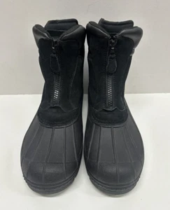 Totes Glaciar-Zip Hombre Talla 11 M Negro Gamuza Hecho por el Hombre Material Superior - Imagen 1 de 12