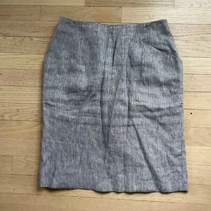 TSE Women's Straight Pencil Skirt Knee Length Pockets Back Zipper Gray Size 2 - Picture 1 of 9