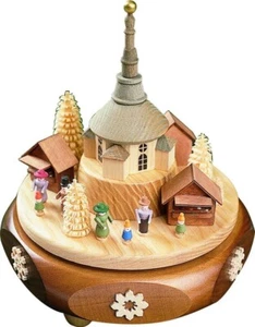 Richard Glässer Erzgebirge - Spieldose Seiffener Weihnachtsmarkt NEU & OVP - Bild 1 von 1