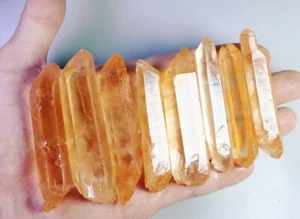 8 piezas Hermoso espécimen mineral de racimo de cristal de cuarzo rosa natural - Imagen 1 de 9