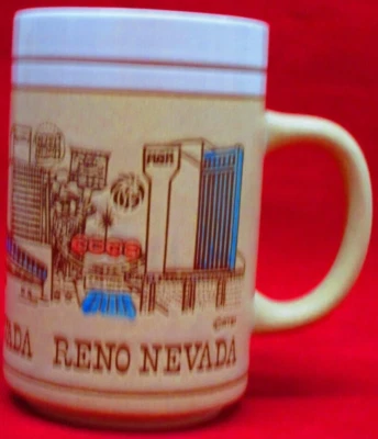 Taza de cerveza Reno Nevada, cerámica, hecha en Japón Foto 1 de 4
