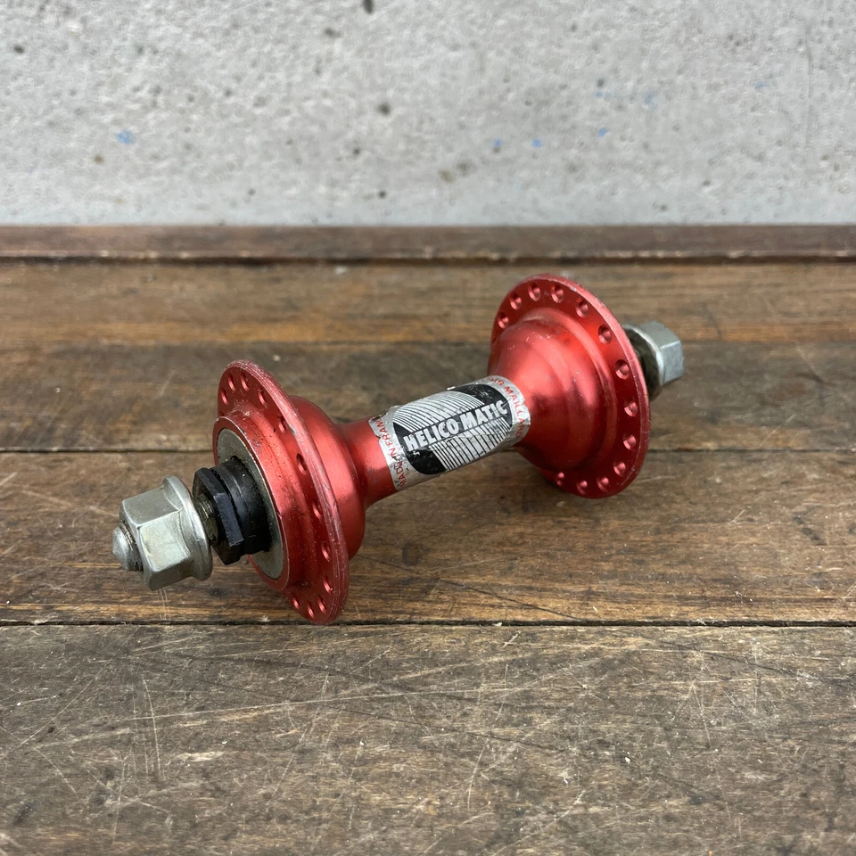 Maillard BMX Front Hub Red 80s Old School BMX  Nutted 36 36h Track Helicomatic - Image 1 of 4