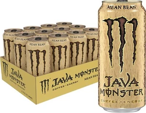 Monster Energy Java Monster Mean Bean Coffee + Energy Drink 15 Fl Oz Pack of 12 - Picture 1 of 7