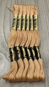 Camel #437 DMC Mouline Special 25 Embroidery Floss 8M Lot of 6 - Picture 1 of 4