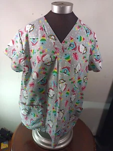 Weihnachten Pinguine medizinisches Peeling Top Damen XL mehrfarbig Cassandra O Grafik - Bild 1 von 11