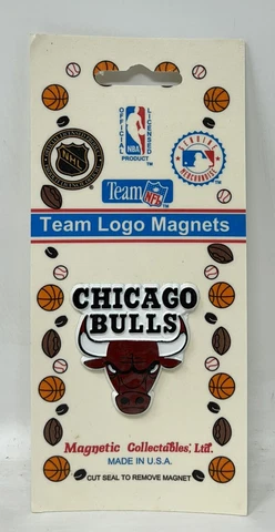 NOS CHICAGO BULLS Vintage Old NBA Basketball FRIDGE MAGNET Standings Board RARE Cover