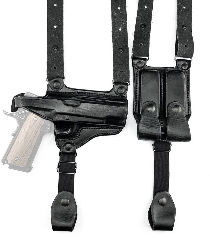 Tagua Gunleather Full Slide Shoulder Holster, Black, Right Hand, SH4-465 - Image 1 of 1