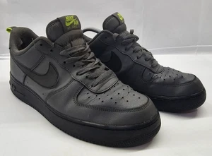 Nike Air Force 1 Trainers- Grey with Black Nike Swoosh, Size 9 Uk-Good Condition - Picture 1 of 10