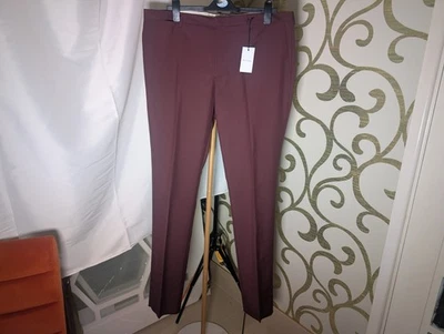 Paul Smith Hombre Borgoña Elegante Pantalón 84% Lana 16% Mohair 38"/40" Cintura Nuevo Con Etiquetas Foto 1 de 4