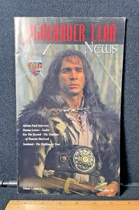 Highlander Clan News, Vol. #1, Issue #2 Nov. 1997 TV Show Fan Club - Foto 1 di 6