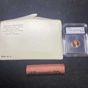 Huge Lot 1970-P/D Uncirculated Set, ICG PR70 DCAM 1999-S, 1 Roll Of 52 Wheat 1C - Picture 1 of 10