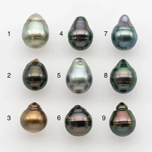 10-11mm Tahitian Pearl, Loose Undrilled with High Luster and for Jewelry Making - Picture 1 of 56