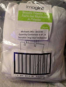 Polyester Tragetaschen von Michael's für Sublimation 4er Pack - Bild 1 von 3