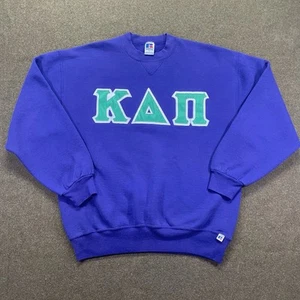 Kappa Delta Pi Vintage Russell Pullover Sweatshirt Adult Large 90s USA Sorority - Picture 1 of 21