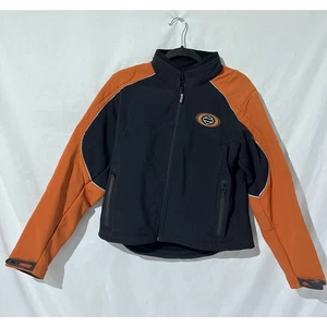 Chaqueta Harley-Davidson para mujer talla L negra y naranja RN 103819 CA 03402 - Imagen 1 de 7