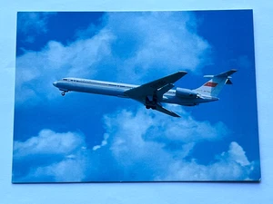 Aviation Airline Postcard AEROFLOT ILYUSHIN IL-62 - Picture 1 of 3