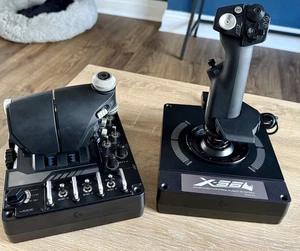 Logitech G X56 HOTAS Set Joystick Controller Simulazione Acceleratore e Stick - Foto 1 di 5