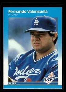 Fernando Valenzuela 1987 Fleer #457 Los Angeles Dodgers - Bild 1 von 1