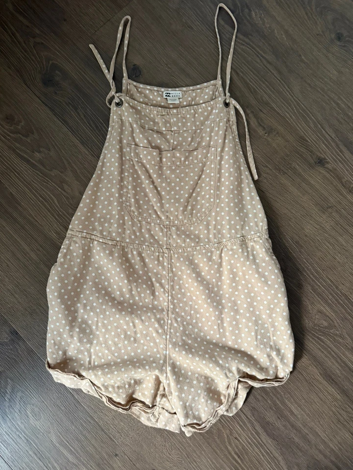 Mameluco Billabong Wild Pursuit para mujer M beige estilo lunares J204TBWI bolsillos Foto 1 de 4