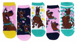 Scooby-Doo Hearts Ladies Low-Cut Socks, 5-Pack, Shoe Size 4-10 - Picture 1 of 7