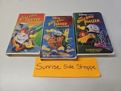 Disney~ The Brave Little Toaster, To The Rescue, & GOES TO MARS 3 VHS tapes  Foto 1 de 4