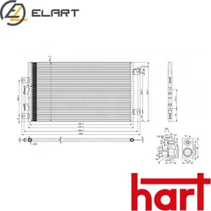 CONDENSER AIR CONDITIONING 606 786 FOR ALFA ROMEO 147 AR37203/32104 1.6L 4cyl - Picture 1 of 6